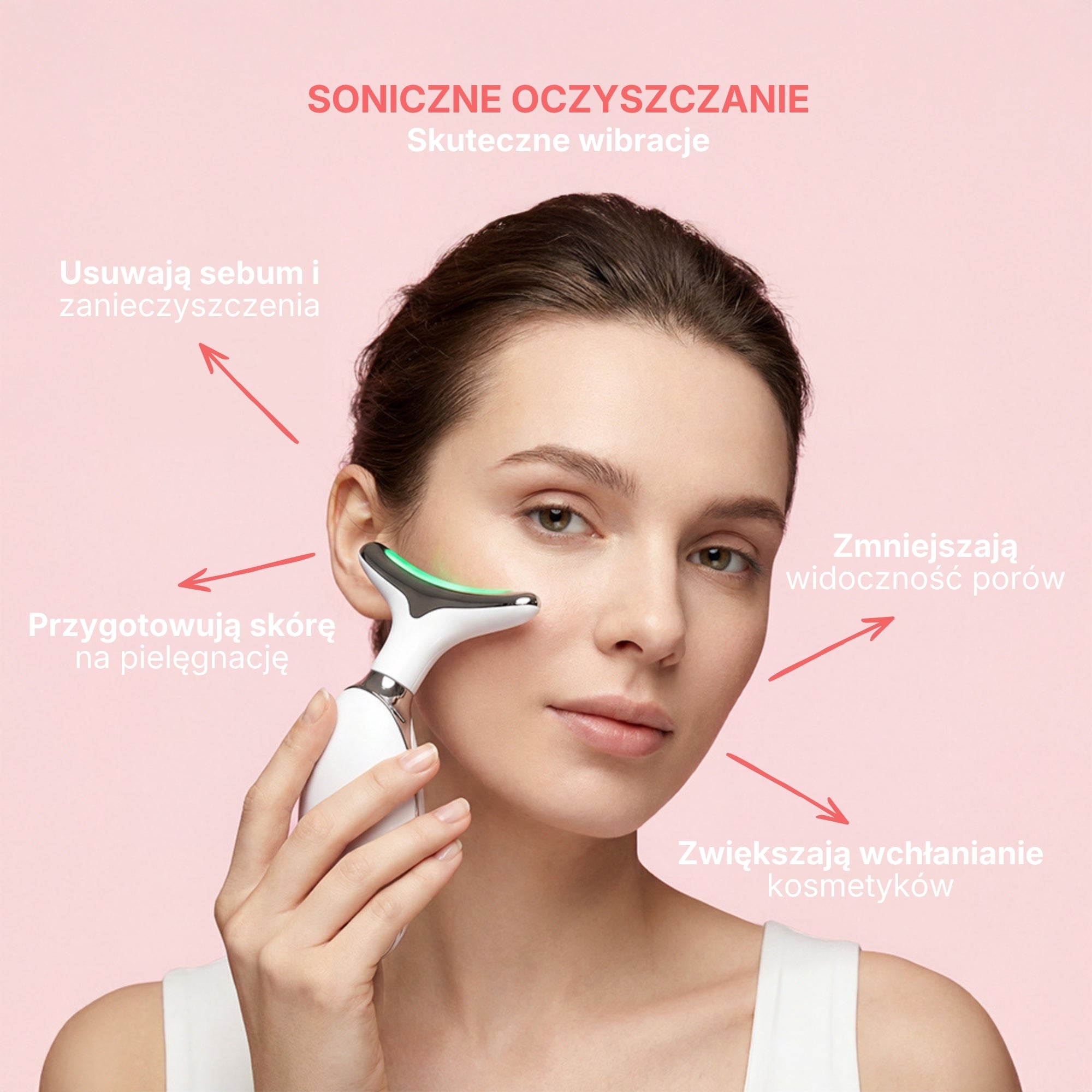 Skini - Soniczny Masażer Liftingujący z Terapią LED